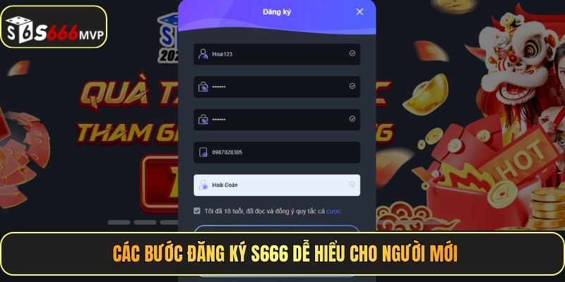 Các bước đăng ký S666 dễ hiểu cho người mới